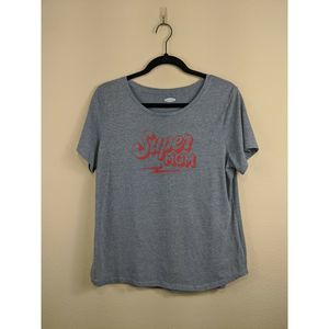 SUPER MOM | Heathered Gray Graphic Tee